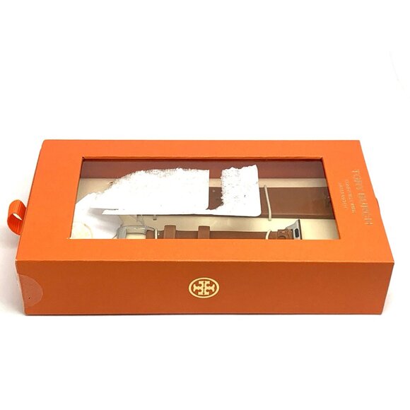 Tory Burch Apple Watch Band Case Size 38-45mm Brown Leather Strap TBS0100E - Picture 8 of 10